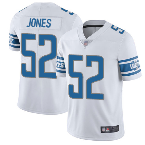 Detroit Lions Limited White Men Christian Jones Road Jersey NFL Football #52 Vapor Untouchable->youth nfl jersey->Youth Jersey